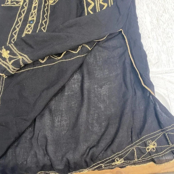 Poupette St Barth Off Shoulder Mini Dress Cover Up S Black - Picture 12 of 15